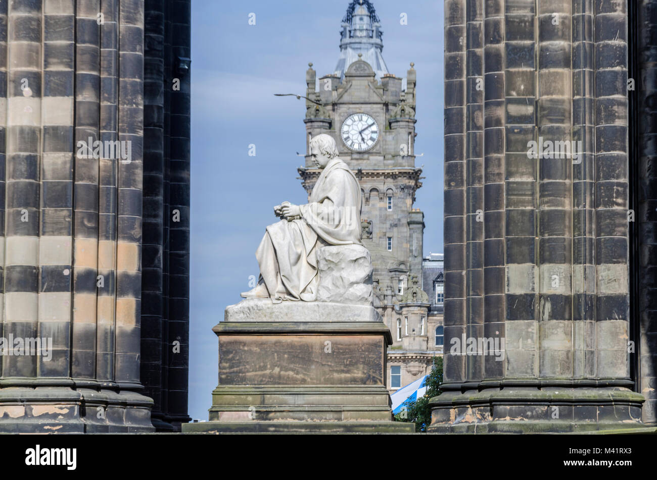 Sir Walter Scott Memorial, Edinburgh Scotland Stock Photo