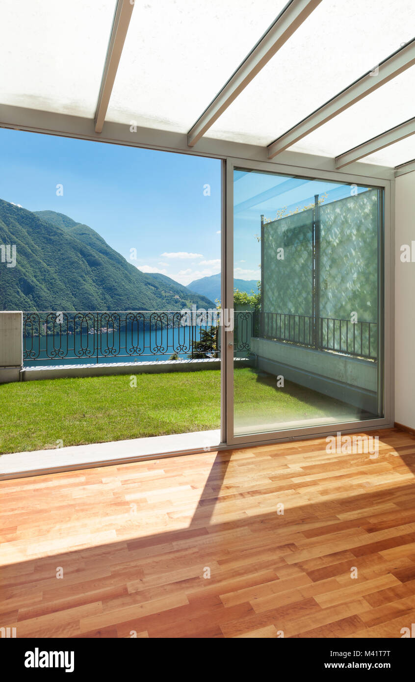 Picture of Interior apartment with garden Stock Photo - Alamy