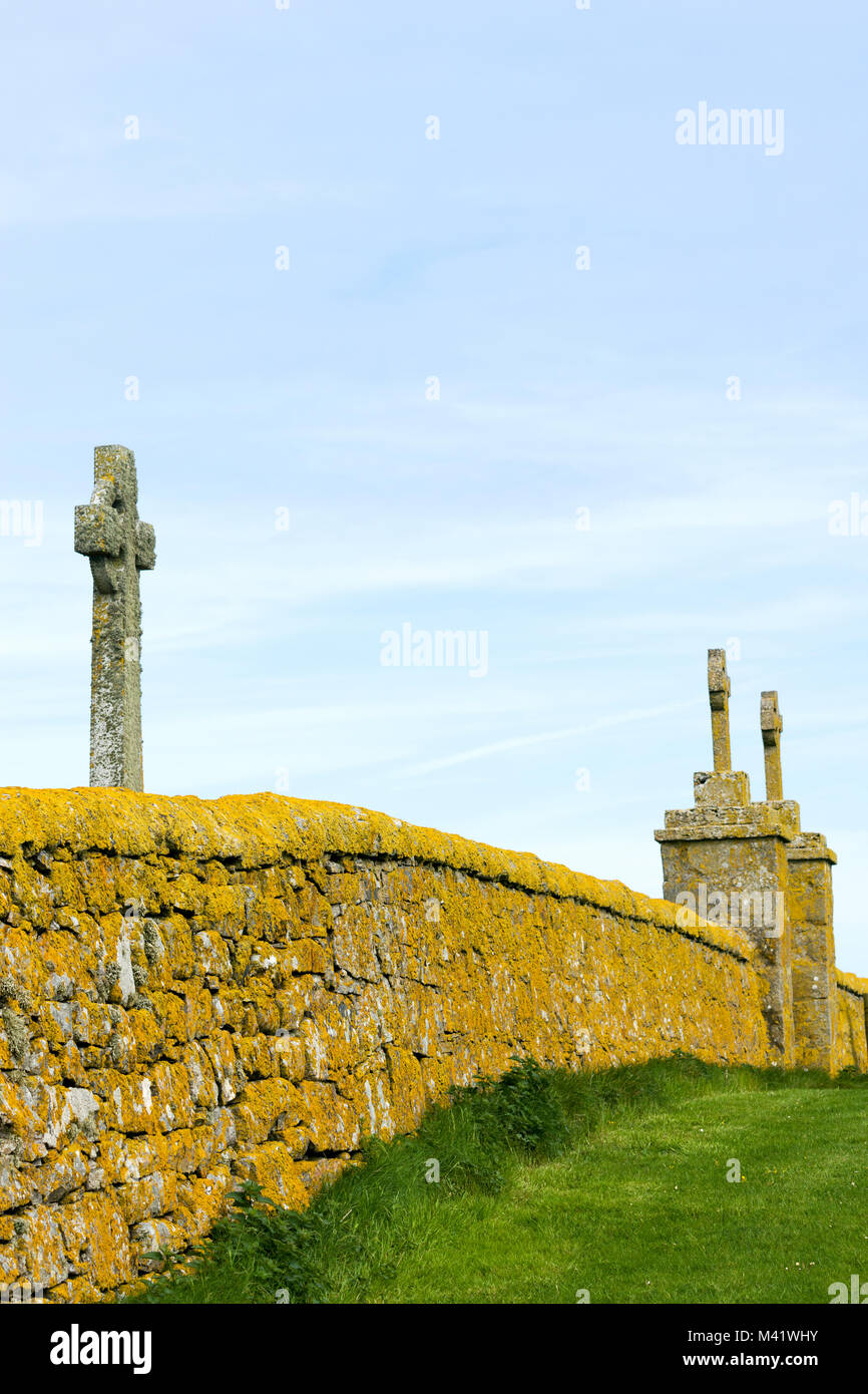 Ardmichael Cemetery and burial ground, Isle of South Uist, Outer Hebrides, Scotland, UK Stock Photo