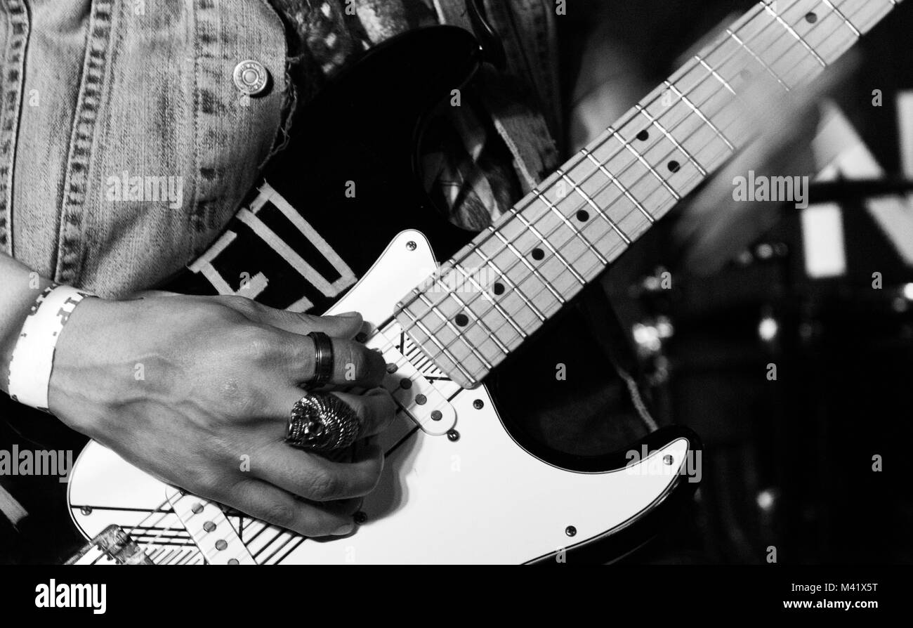 band playing live music Stock Photo