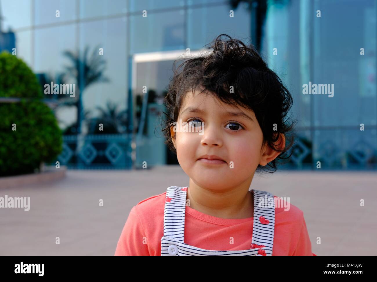 Close up head shot of Healthy Kid posing for the camera in front of ...