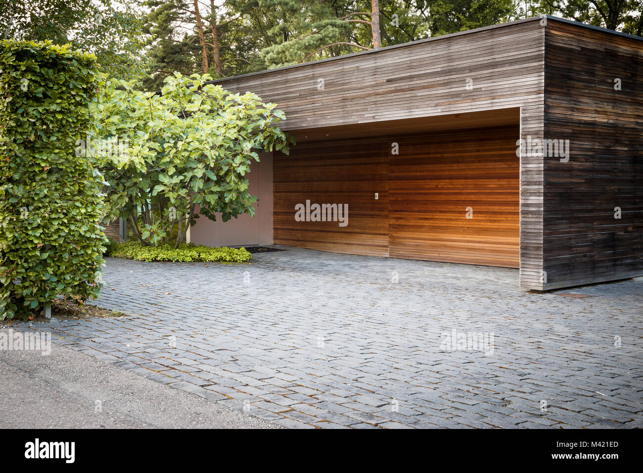 Nice car garage on the countryside of switzerland Stock Photo Alamy