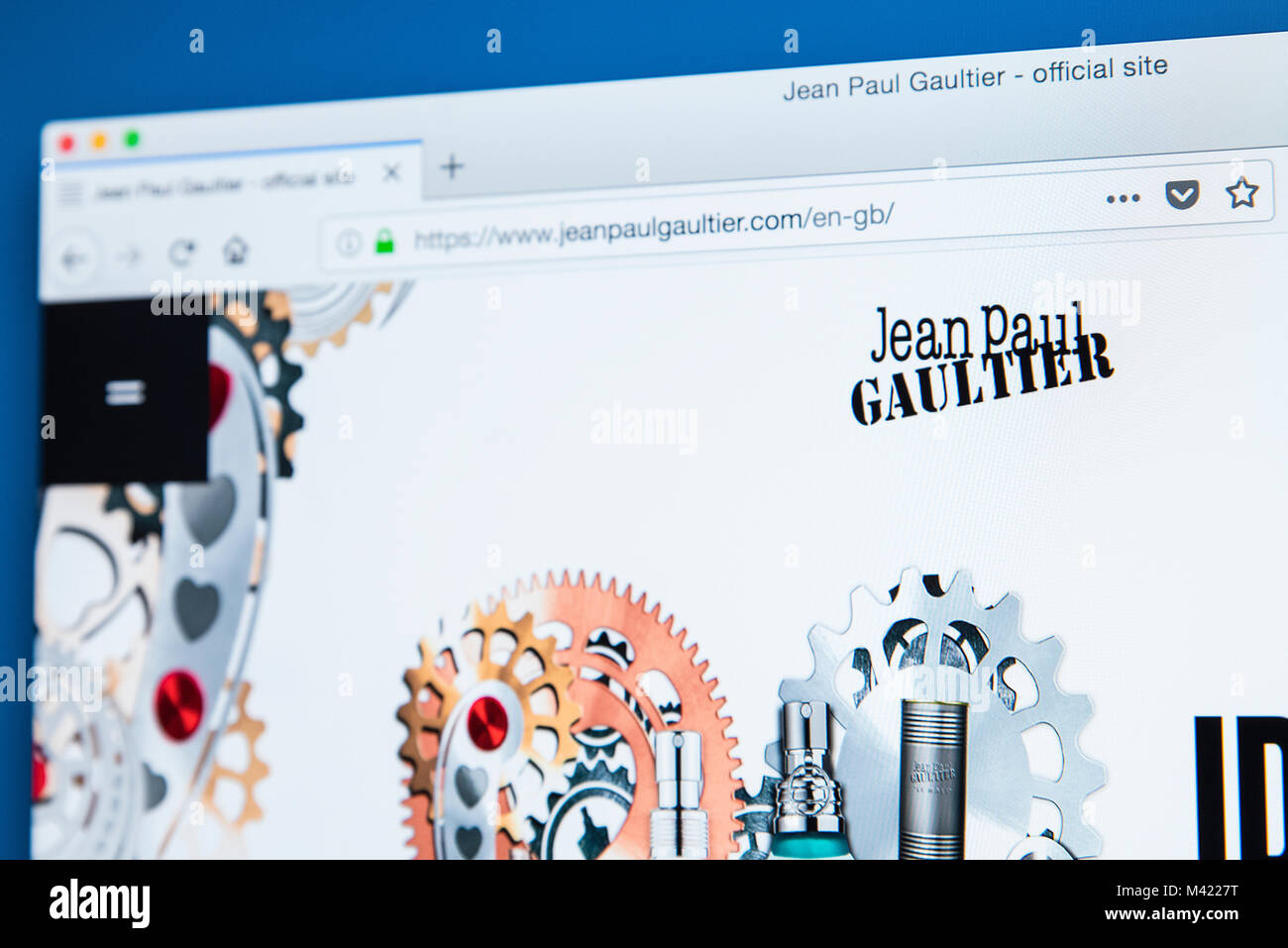 LONDON, UK - FEBRUARY 8TH 2018: The homepage of the official website for Jean  Paul Gaultier - the French fashion designer, on 8th February 2018 Stock  Photo - Alamy