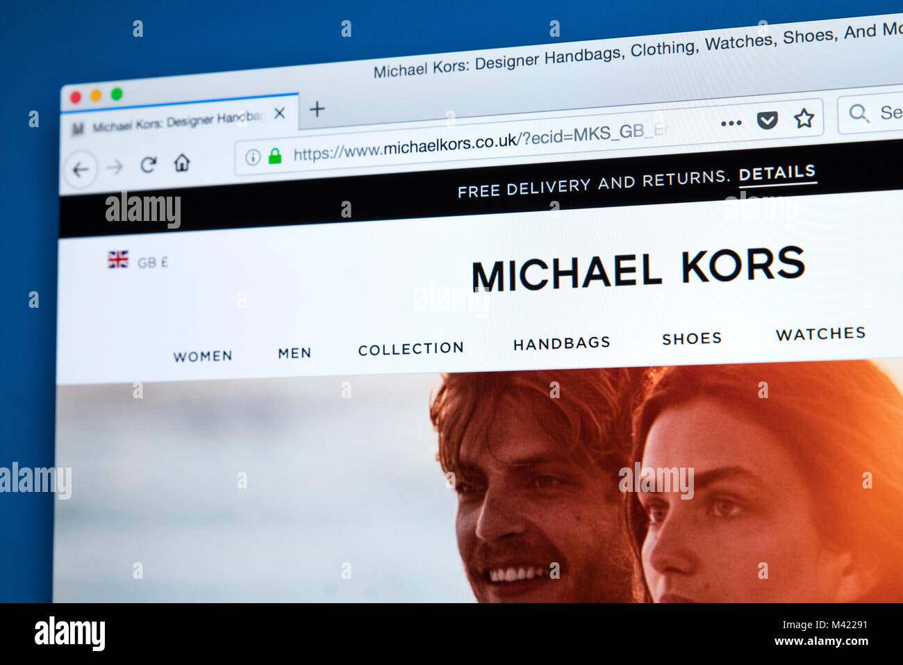 LONDON, UK - FEBRUARY 8TH 2018: The homepage of the official website for Michael  Kors - the American fashion designer, on 8th February 2018 Stock Photo -  Alamy