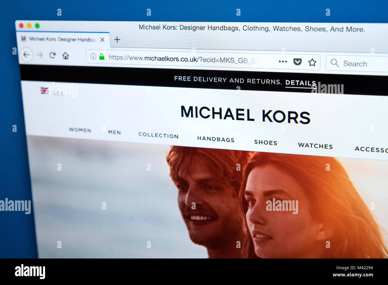 LONDON, UK - FEBRUARY 8TH 2018: The homepage of the official website for Michael  Kors - the American fashion designer, on 8th February 2018 Stock Photo -  Alamy