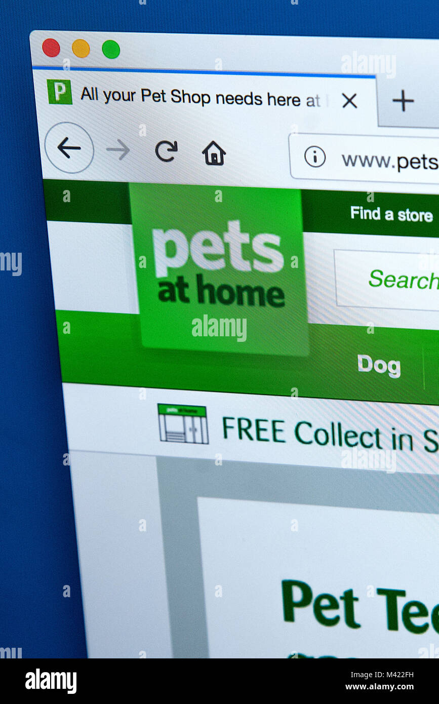 Online shopping website screen pet hires stock photography and images
