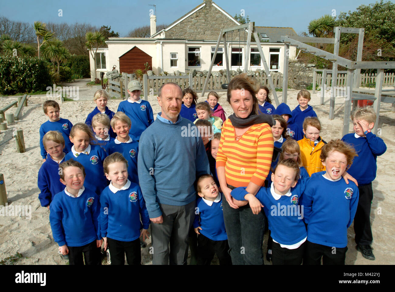 Five Islands School, Tresco, Scilly Isles, where students travel to