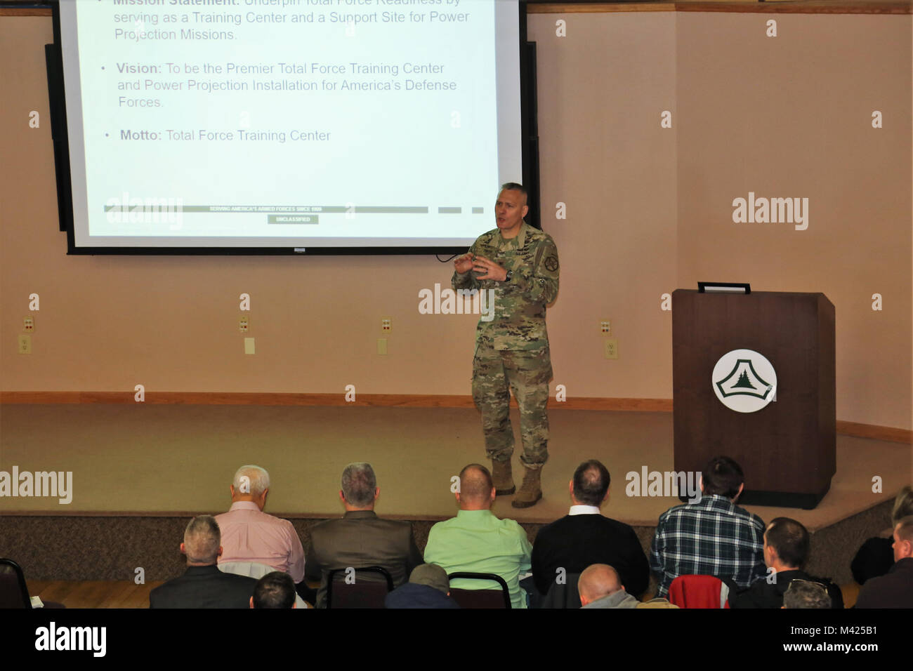 Garrison Commander Col. David J. Pinter Sr. provides his annual ...
