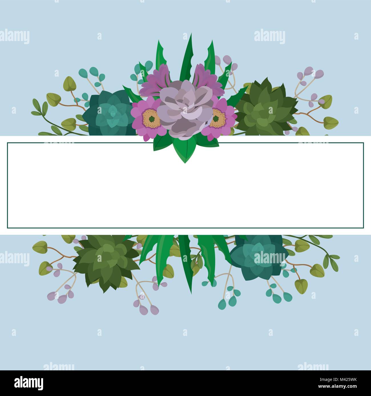 Frame with flowers Stock Vector Image & Art - Alamy