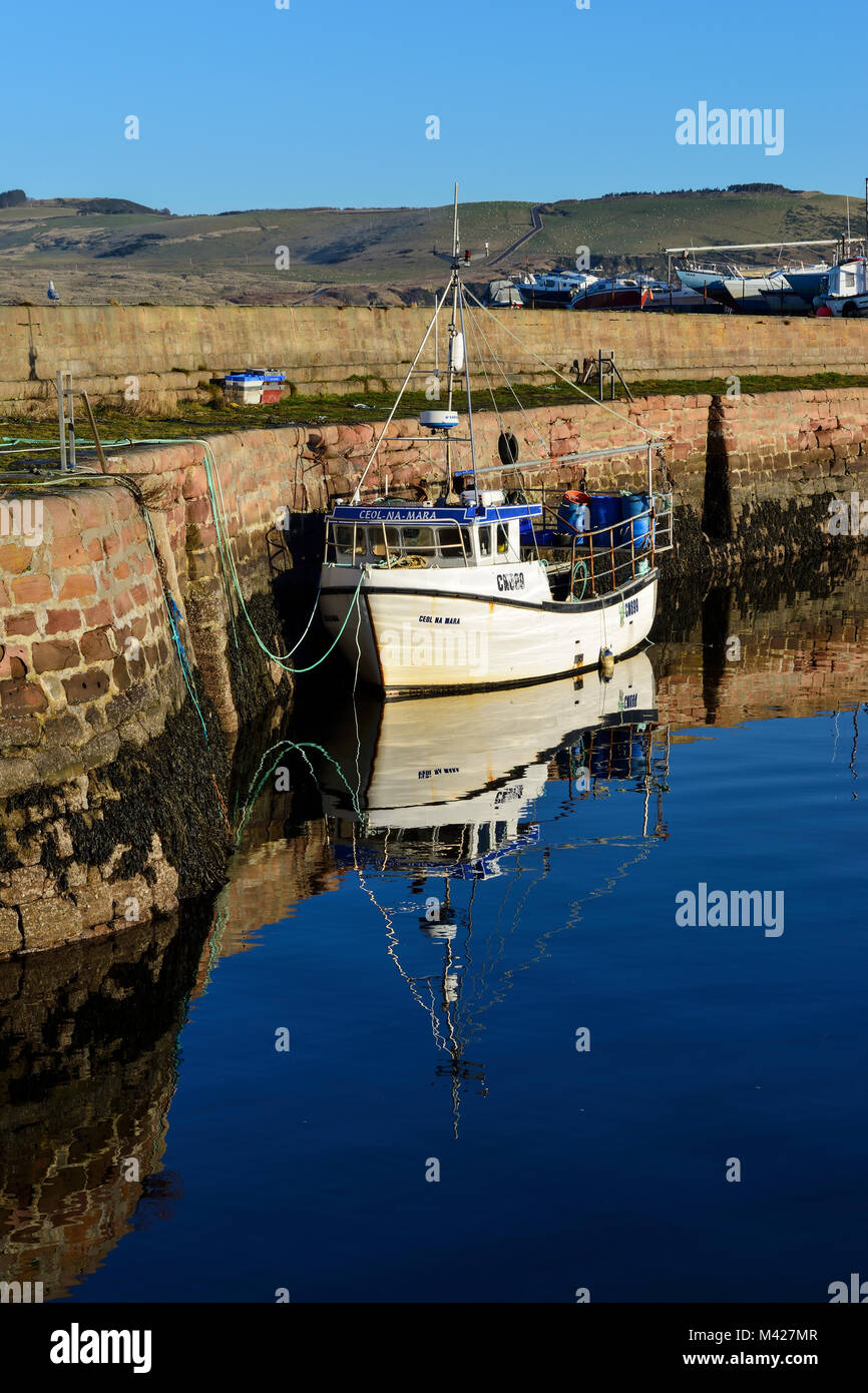 Cromarty harbour on the Black Isle in Ross & Cromarty, Highland Region, Scotland Stock Photo