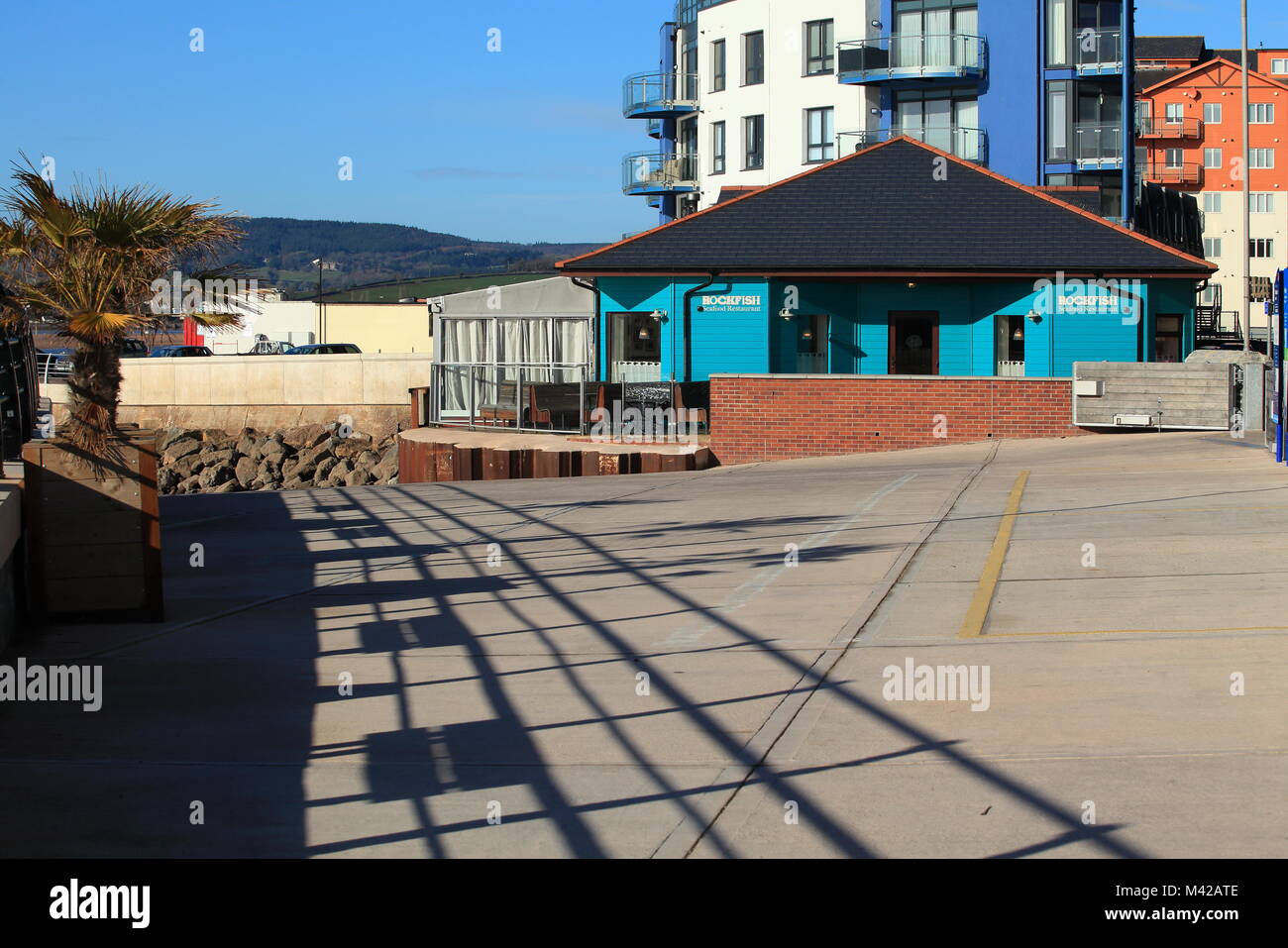 Rockfish seafood restaurant, Exmouth East Devon, England, UK Stock
