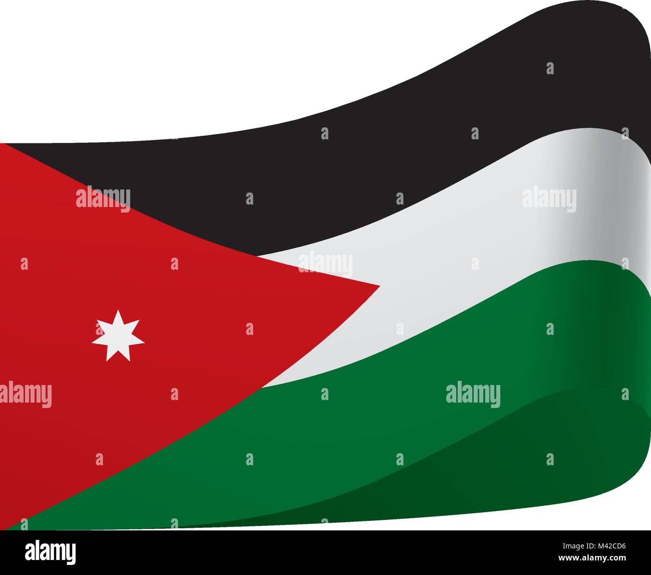 Jordan flag, vector illustration Stock Vector Image & Art - Alamy