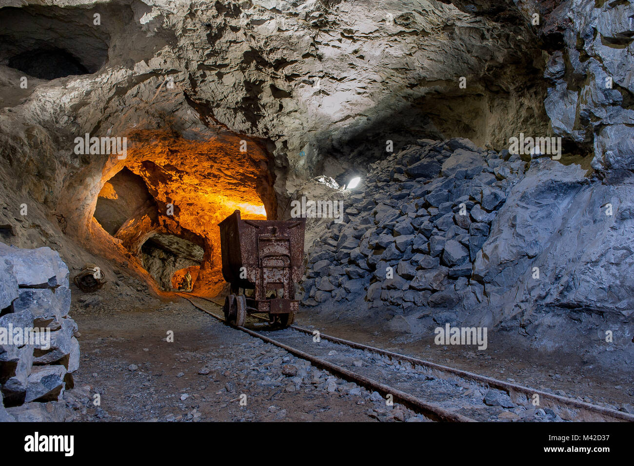 spectacular zinc mine in disuse Stock Photo Alamy