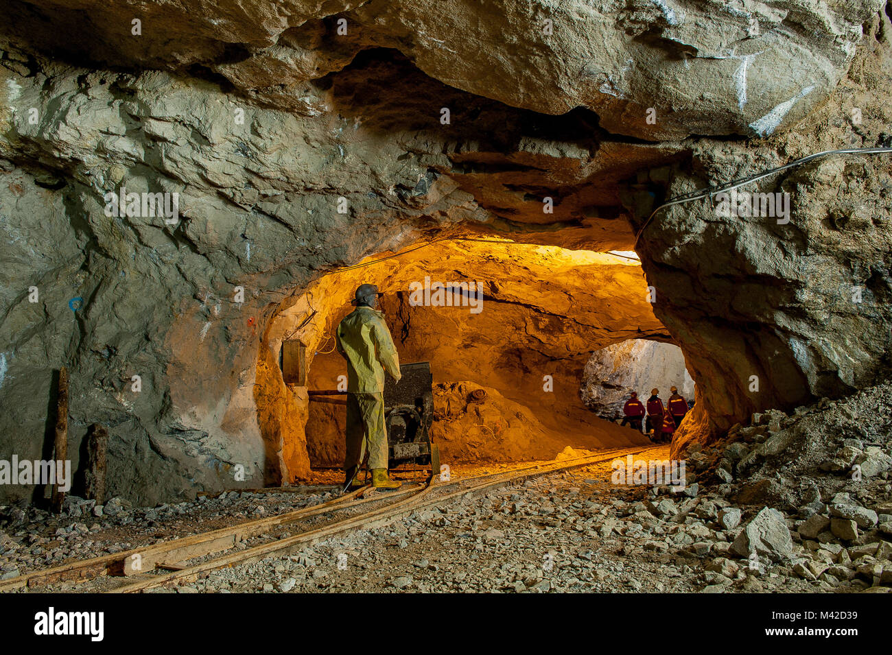 spectacular zinc mine in disuse Stock Photo Alamy