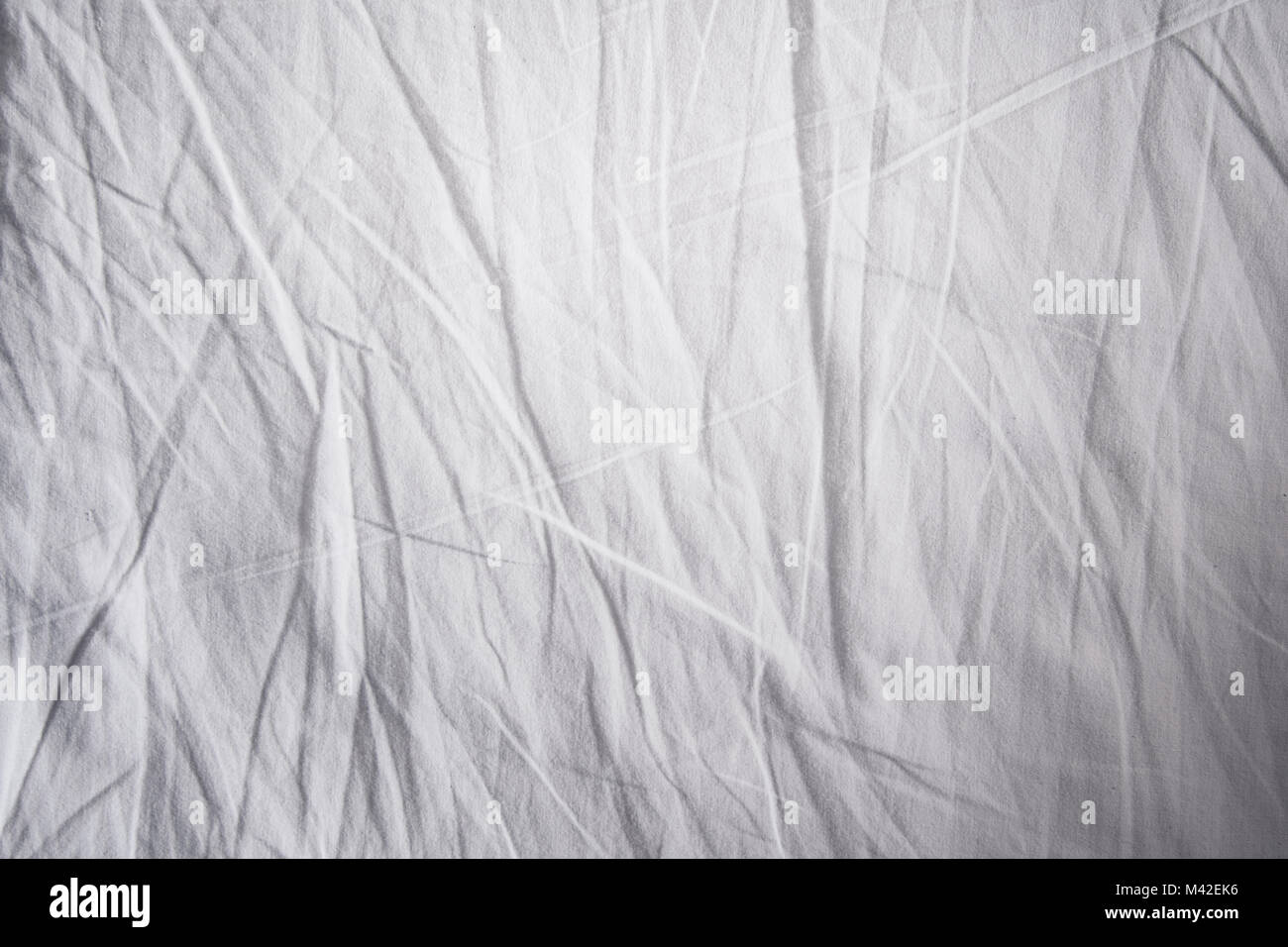 white fabic texture crumpled textile ,wrinkled texture background Stock Photo