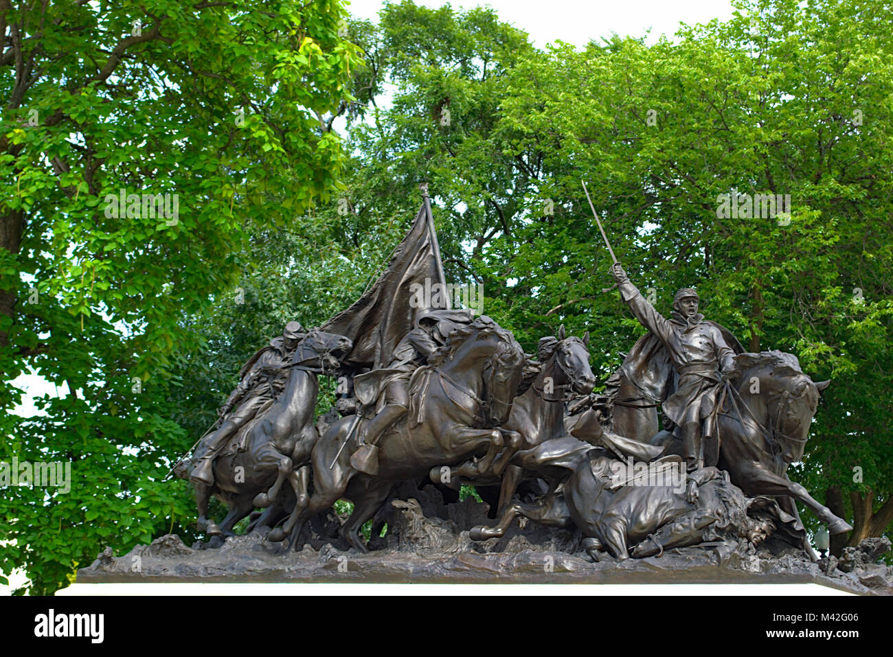 Ulysses S. Grant Memorial restored on the west side of the US Capital
