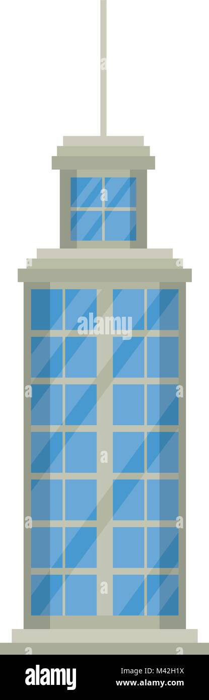 big building skyscraper facade vector illustration design Stock Vector ...
