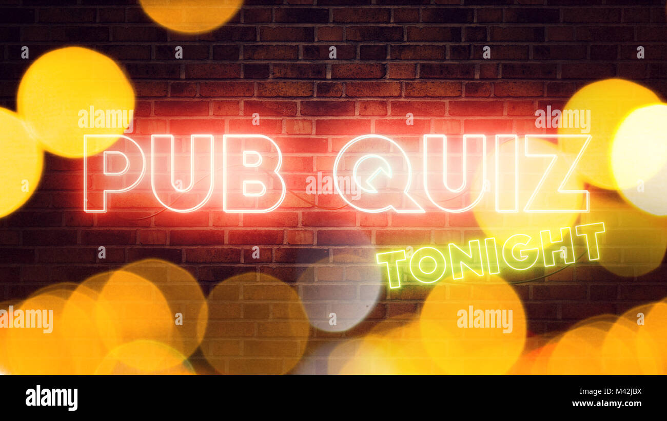 Pub quiz sign hires stock photography and images Alamy