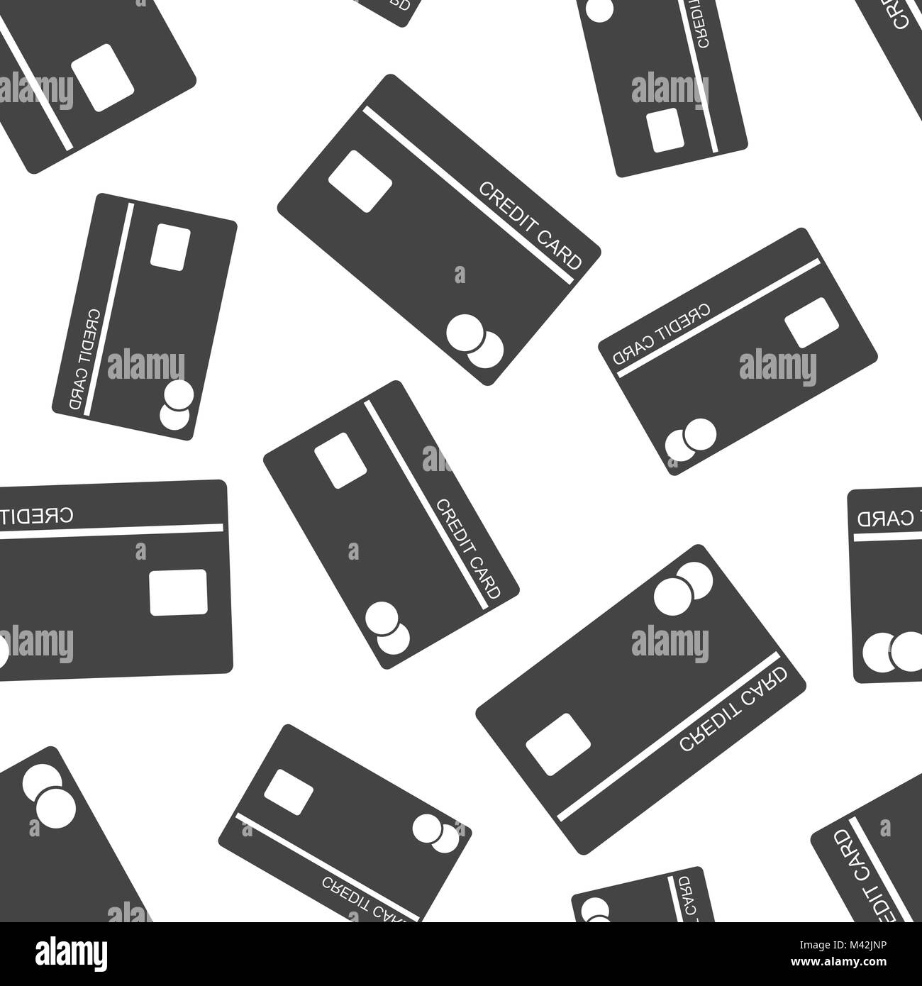 Credit card seamless pattern background. Business flat vector ...