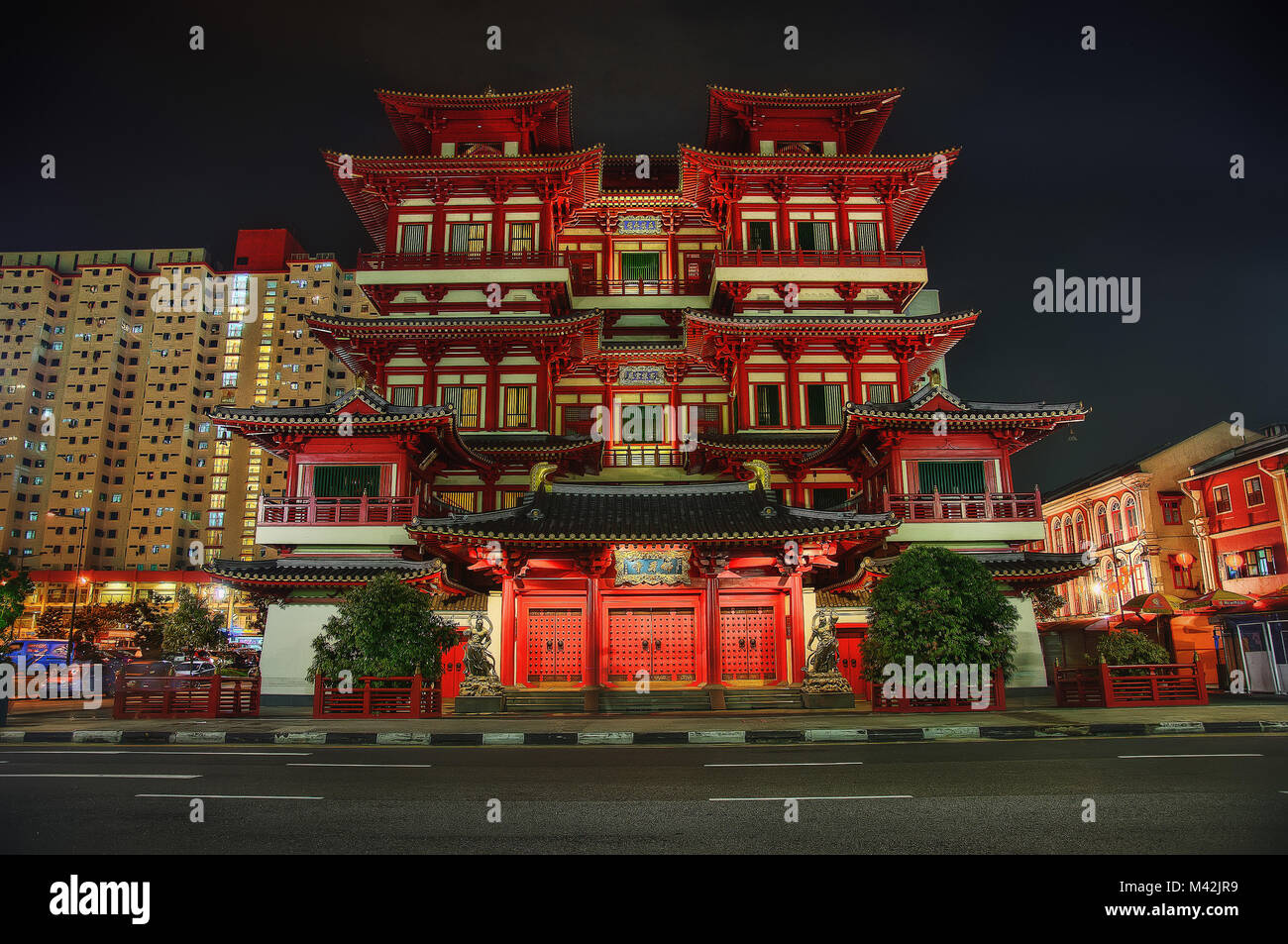 Singapore Little India Temple taken in 2015 Stock Photo