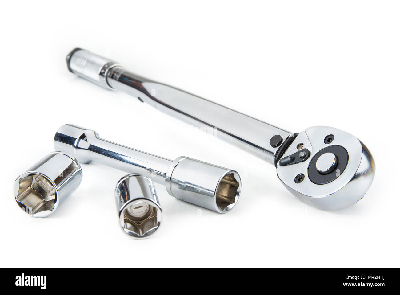 Preset Torque Wrench Ratchet on white background Stock Photo Alamy