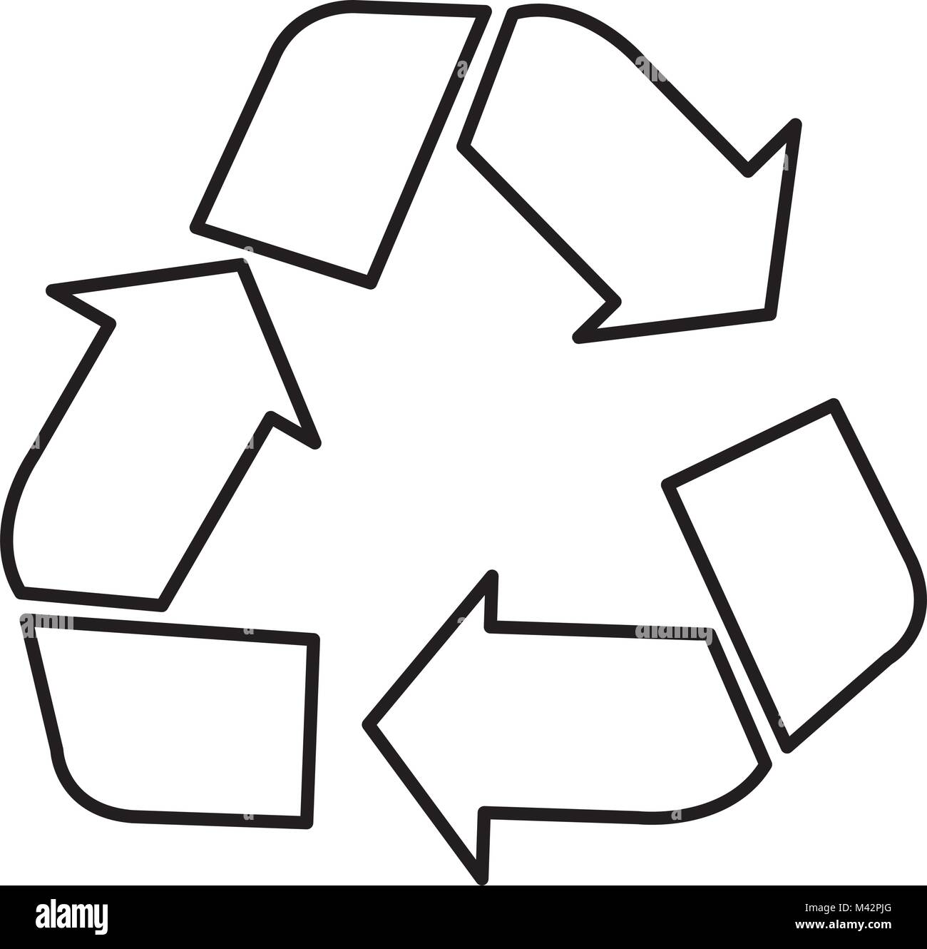 recycle symbol isolated icon vector illustration design Stock Vector ...