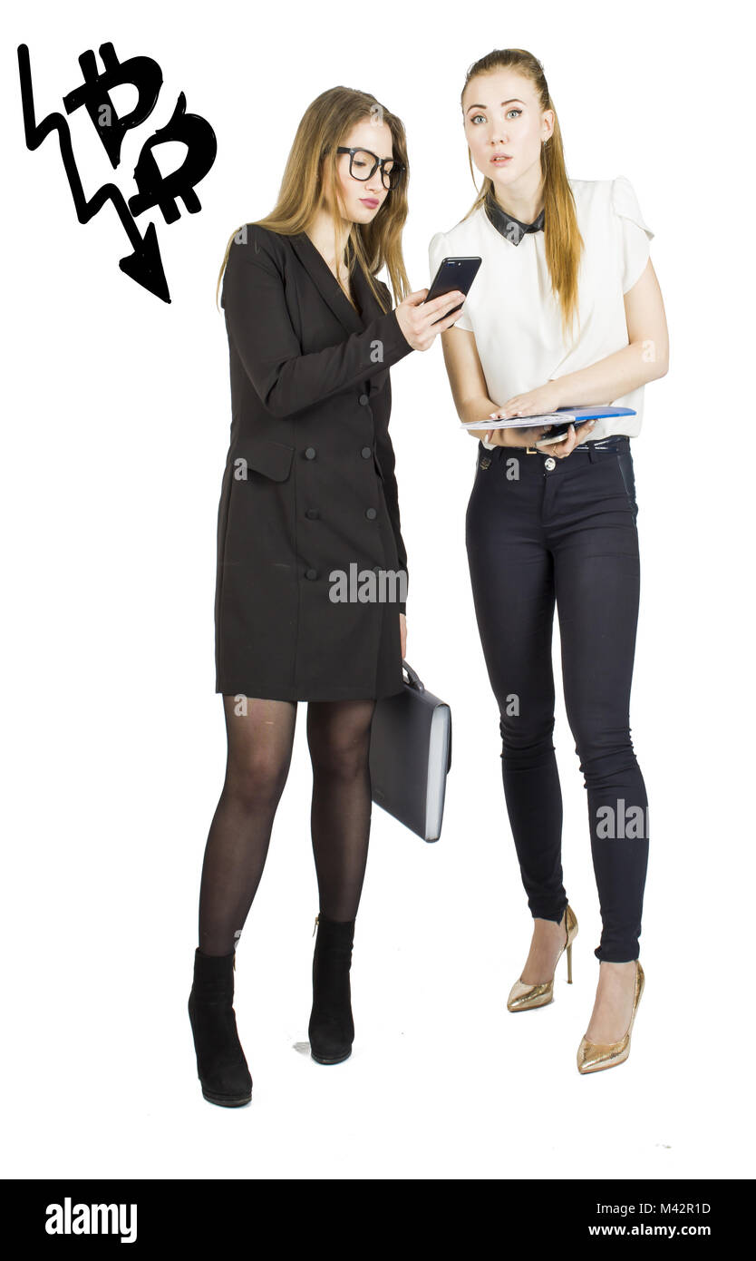 Lady bitcoin Cut Out Stock Images & Pictures - Alamy