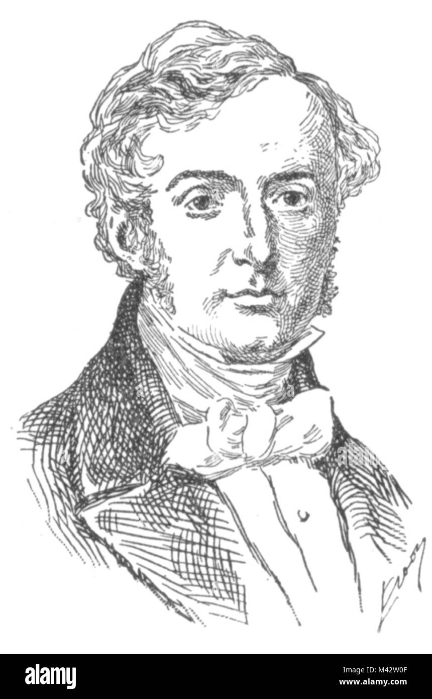 Robert Brown (1773 – 1858) Scottish botanist and palaeobotanist Stock Photo