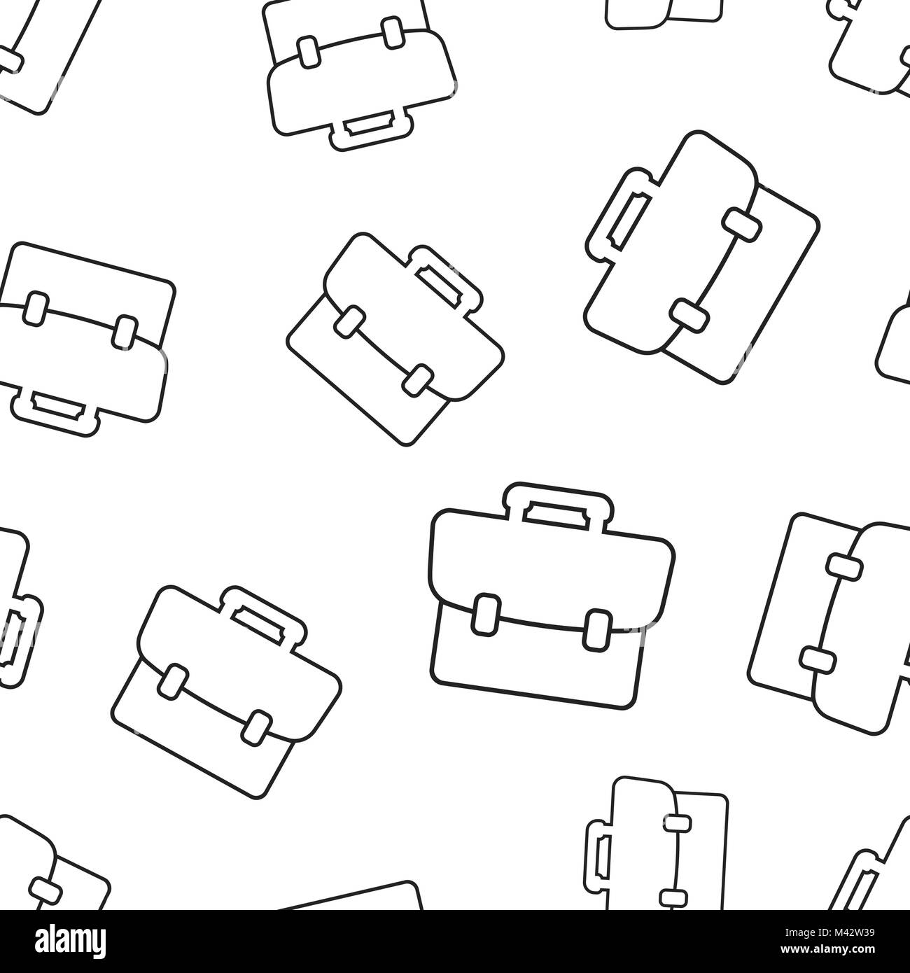Suitcase seamless pattern background. Business flat vector illustration ...
