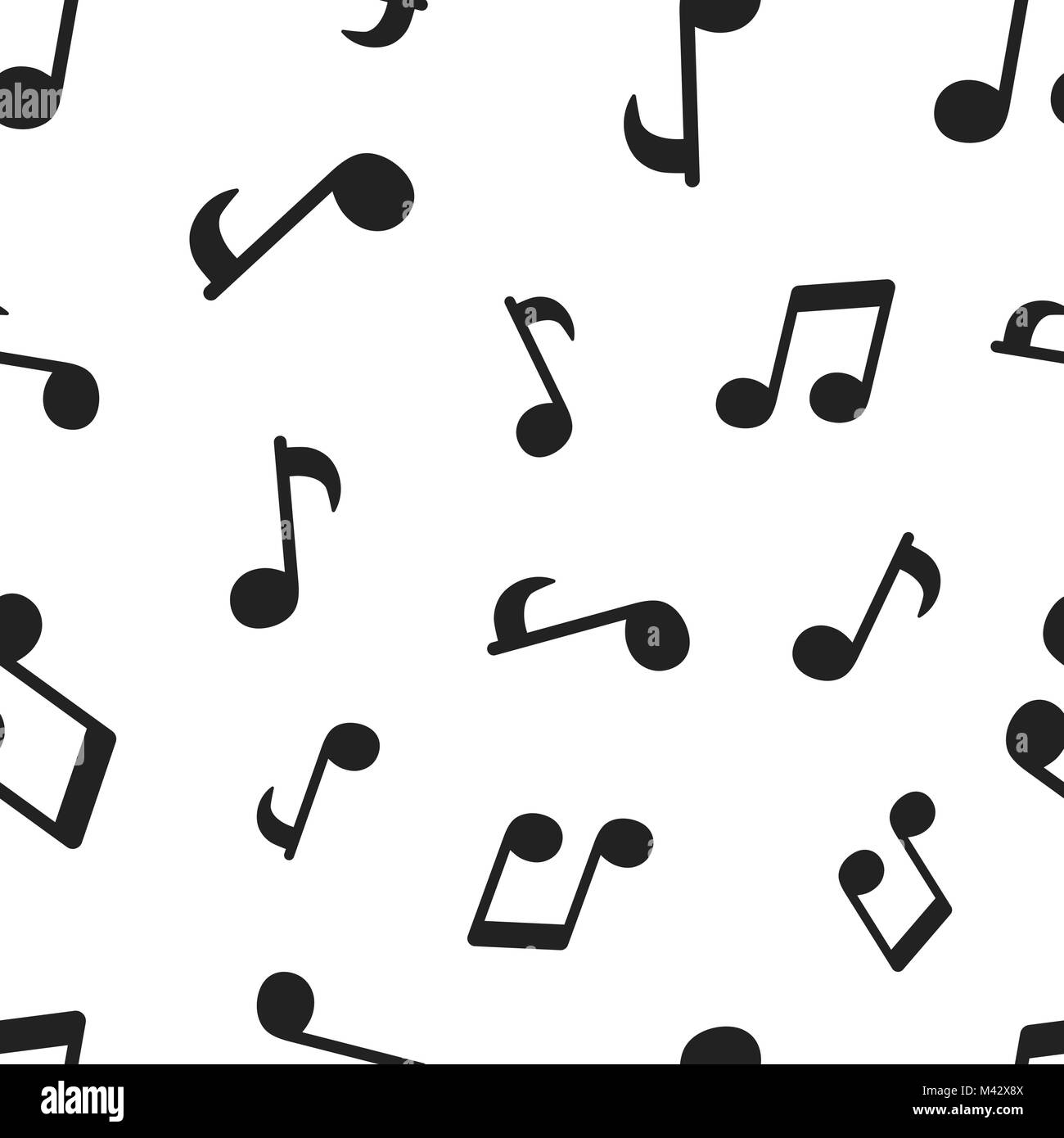 Music note seamless pattern background. Business concept vector ...