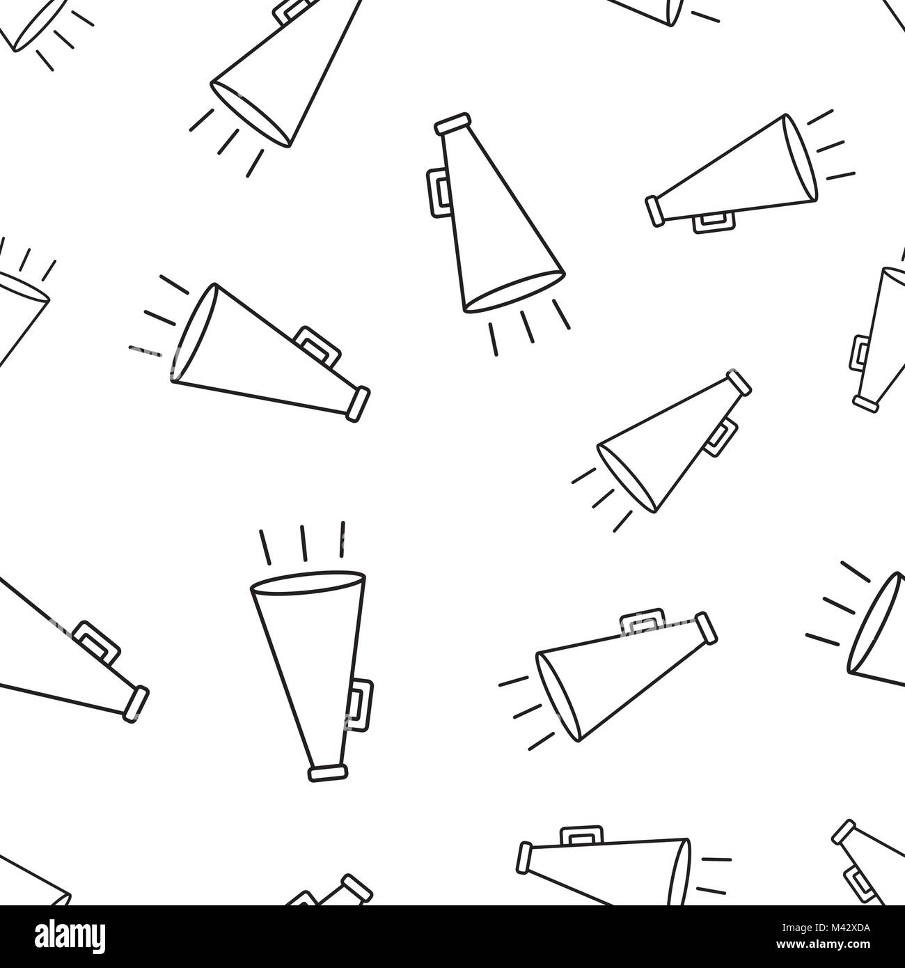 Megaphone seamless pattern background. Business concept vector ...
