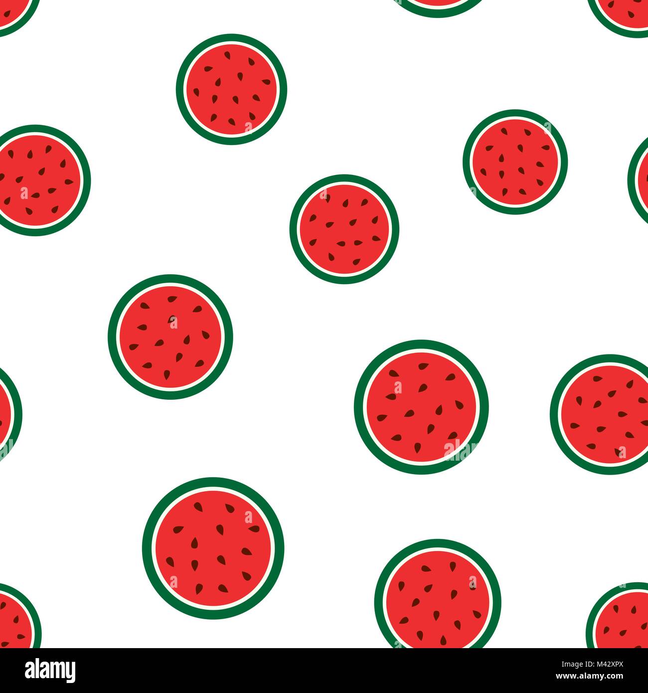 Watermelon seamless pattern background icon. Business flat vector ...