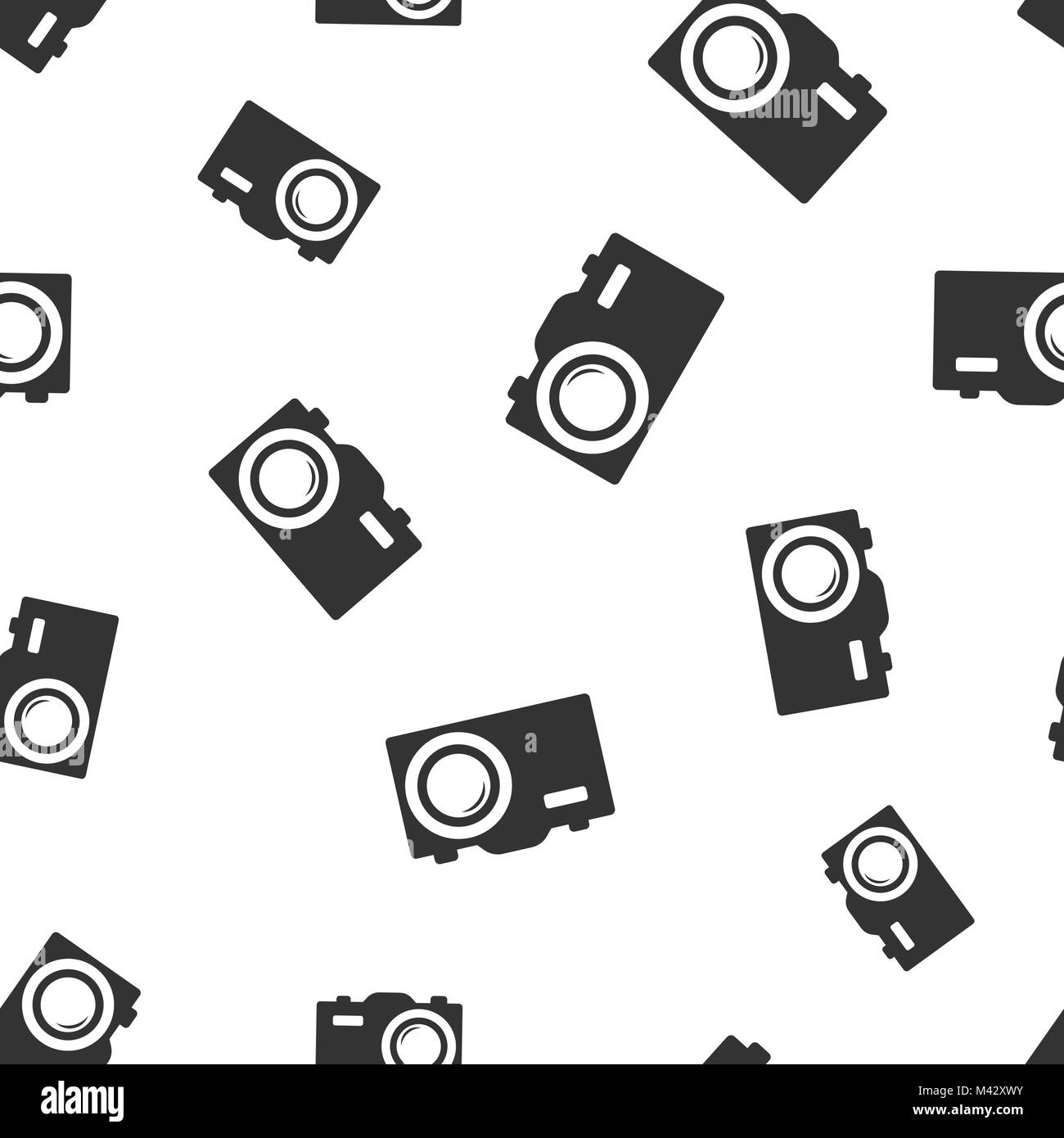 Camera icon seamless pattern background business Vector Image