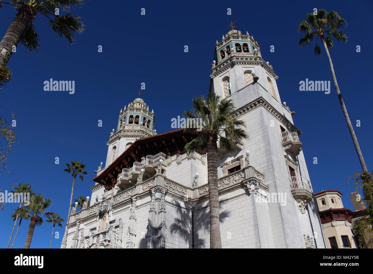 Hearst Castle in San Simeon, CA Stock Photo