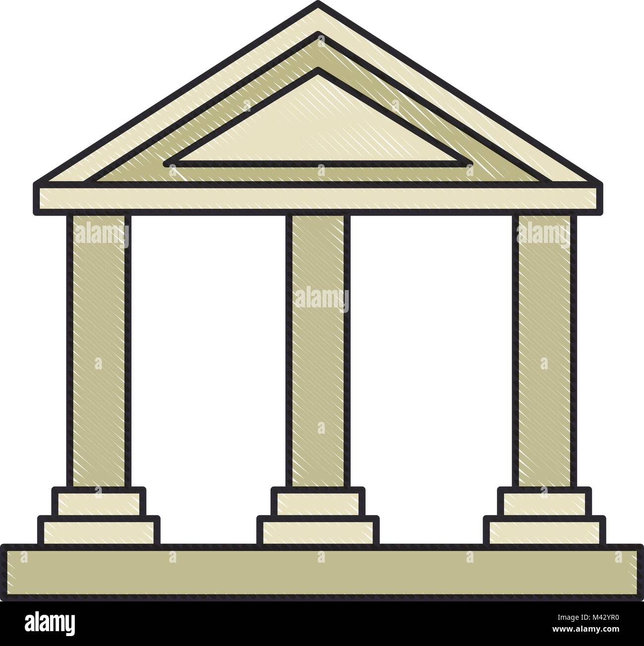 bank building isolated icon Stock Vector Image & Art - Alamy