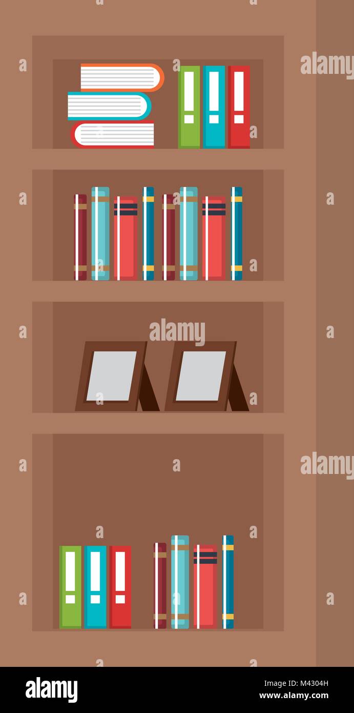 shelf with books icon Stock Vector Image & Art - Alamy