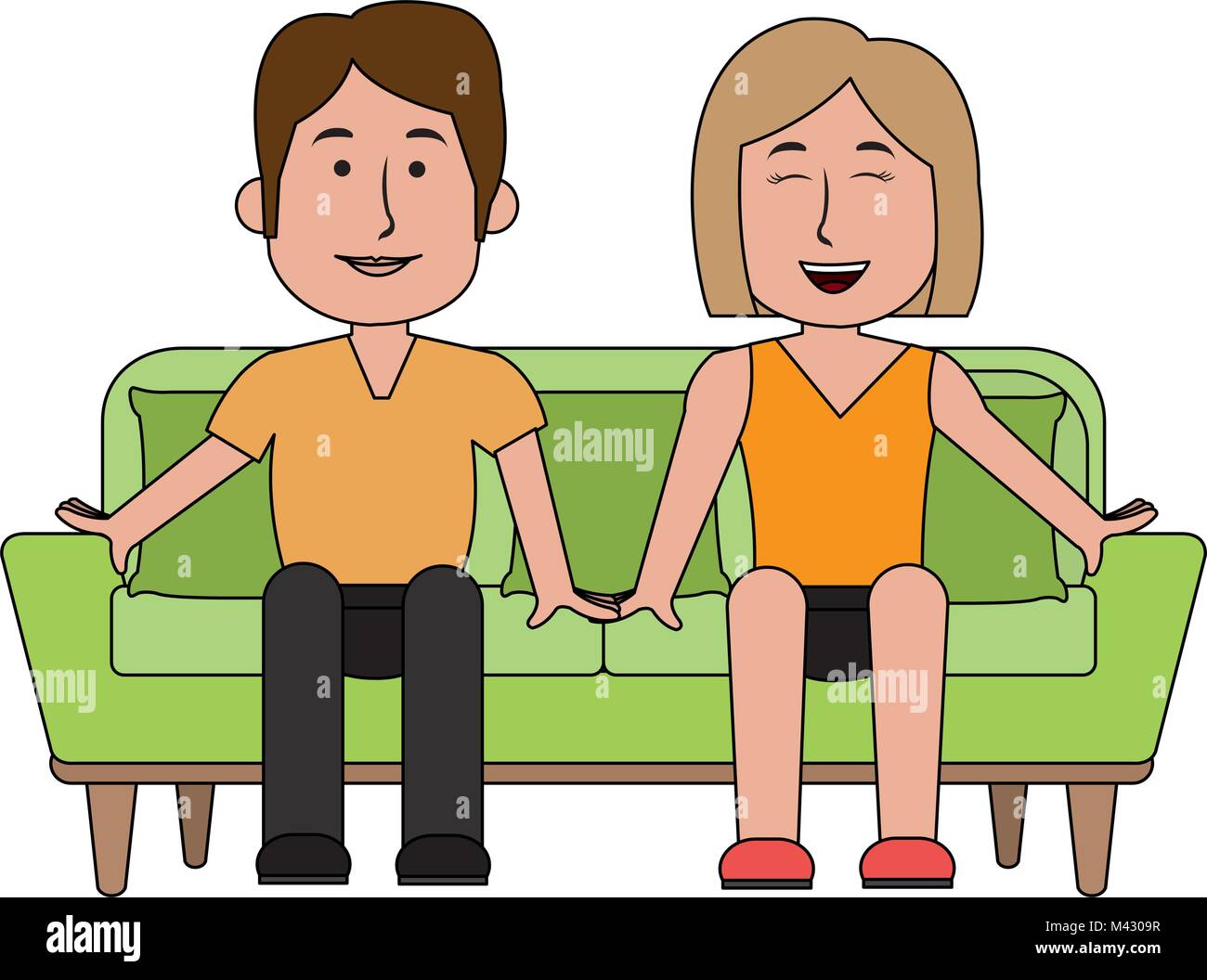 Sofa on the street Stock Vector Images Alamy