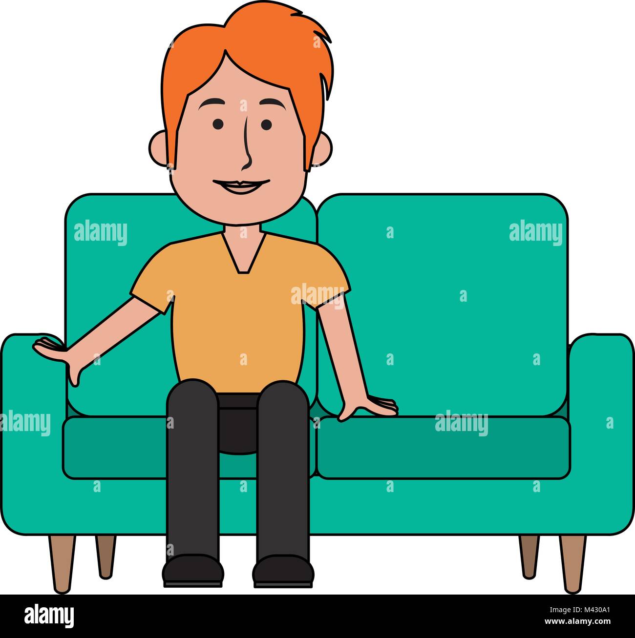 person sitting clipart