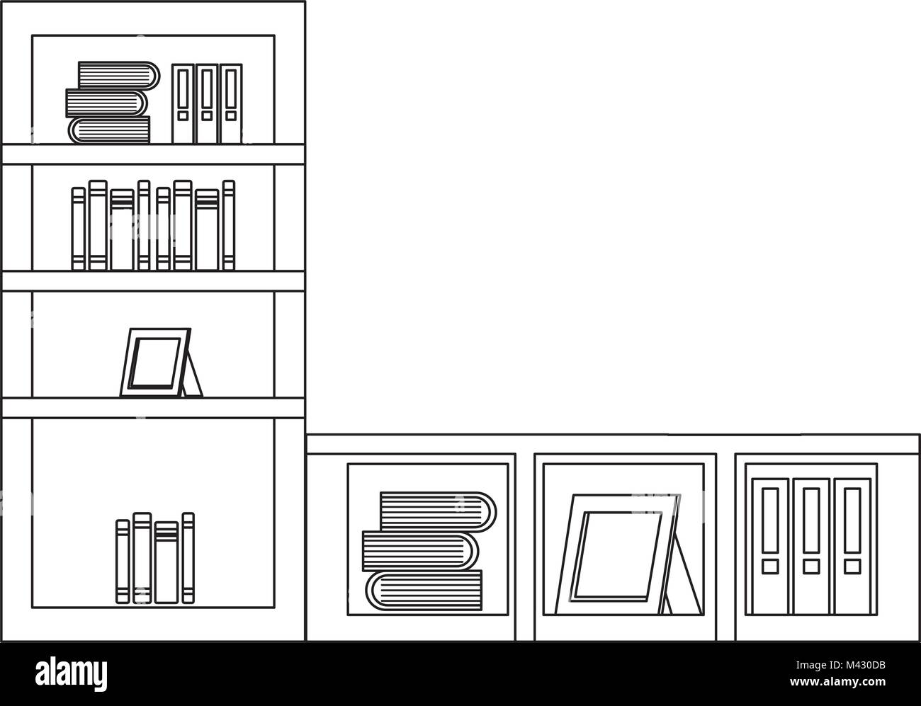 shelf with books icon Stock Vector Image & Art - Alamy