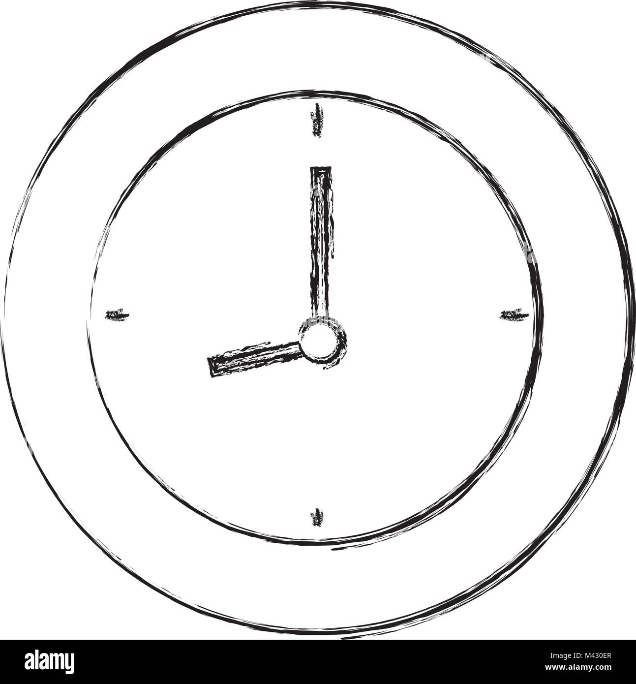 time clock isolated icon Stock Vector Image & Art - Alamy