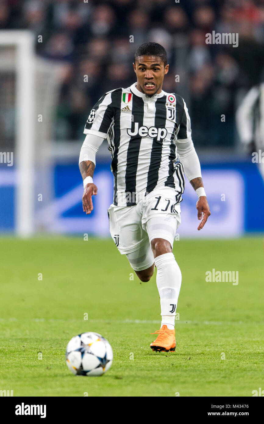 Turin, Italy. 13th February, 2018. Douglas Costa de Souza ...
