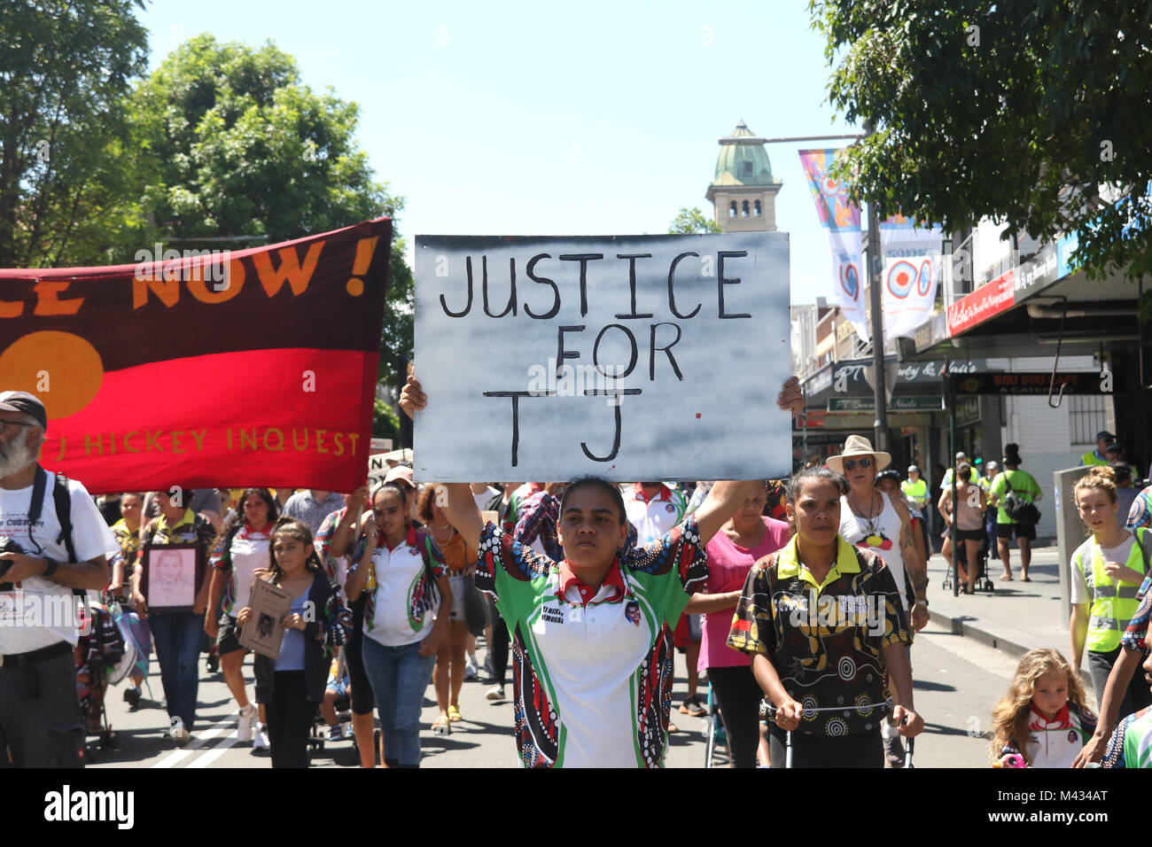 Redfer Riots Sydney, Australia. 14 Feb, 2018. Supporters assembled in Redfern ...