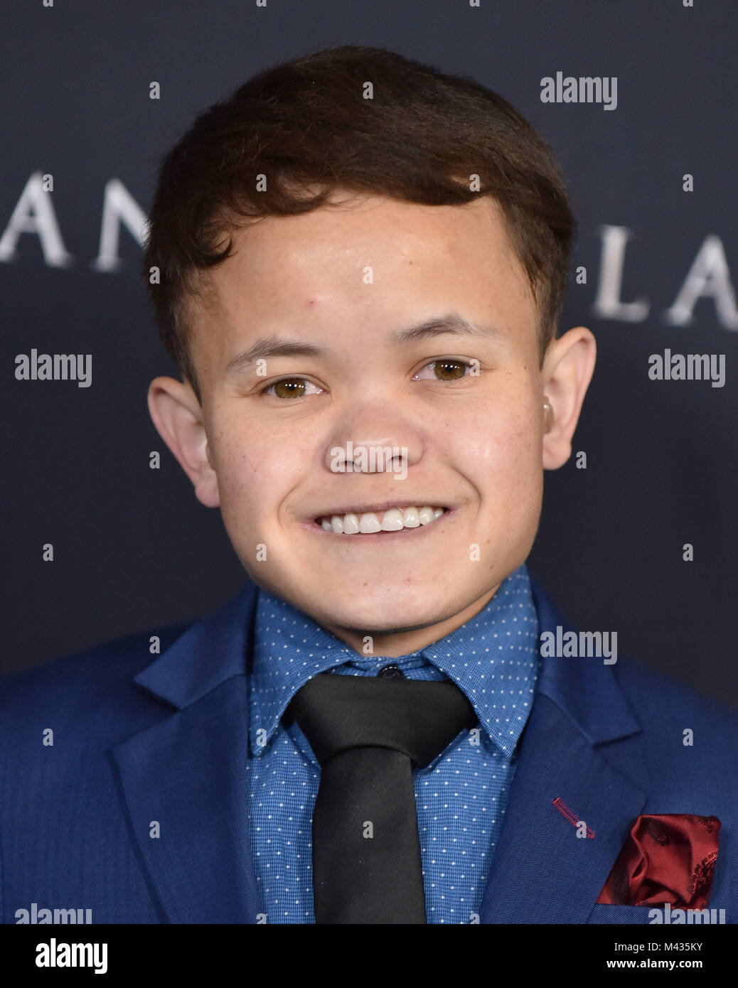 Westwood, California, USA. 13th Feb, 2018. Sam Humphrey arrives for the ...