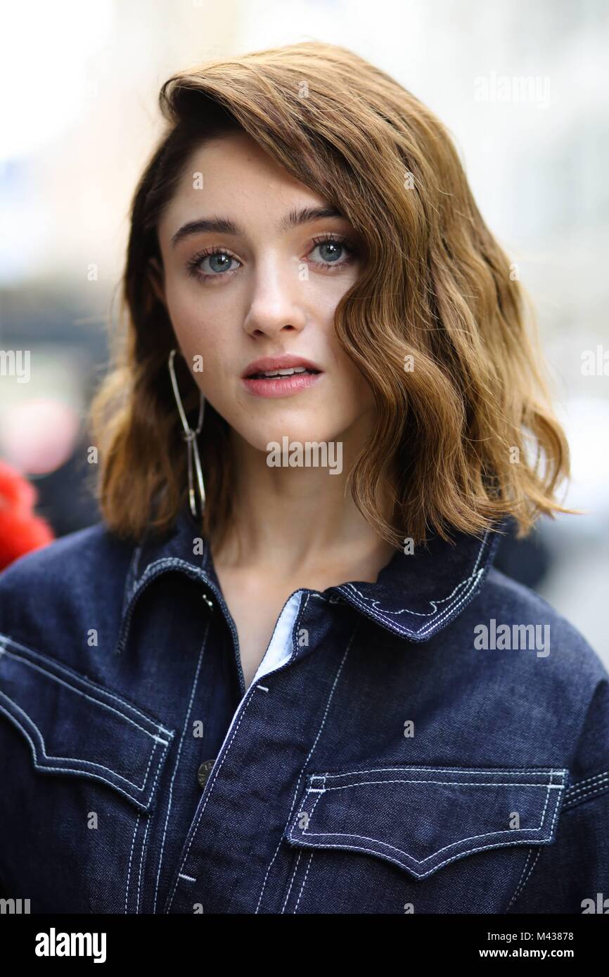 Natalia Dyer attending the Zadig & Voltaire runway show during New York