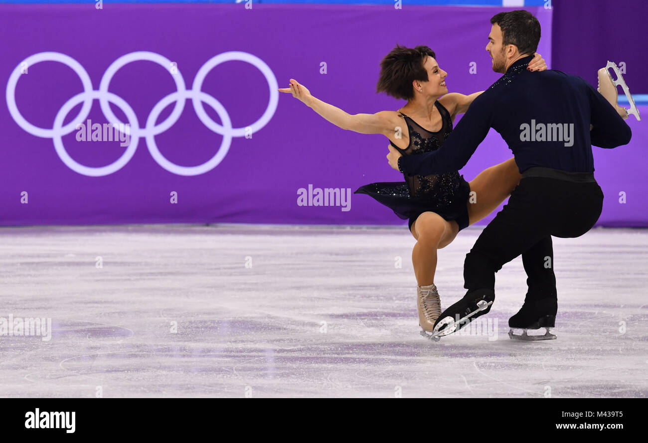 Gangneung, South Korea. 14th Feb, 2018. Meagan Duhamel and Eric Radford