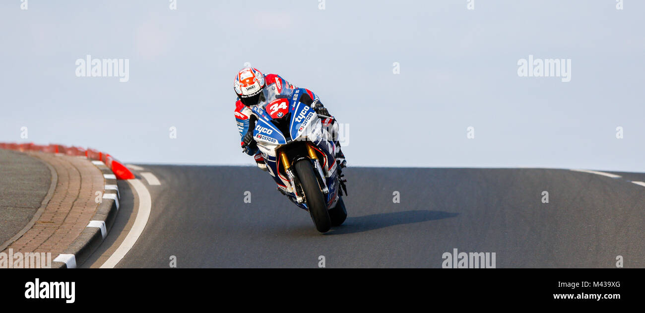 FILE PICS: 14th Feb, 2018. Photo taken:  Carrickfergus, Northern Ireland. Thursday 11 May, 2017.   Alastair Seeley, the most successful rider in the history of the Vauxhall International North West 200 with 21 victories, will race Tyco BMWs in the Superbike and Superstock races at this year's event on May 13-19.  This will be the 38 year old's seventh season racing under the banner of Philip and Hector Neill's TAS Racing team and Seeley has his sights firmly set on superbike glory.   Credit: Graham  Service/Alamy Live News Stock Photo