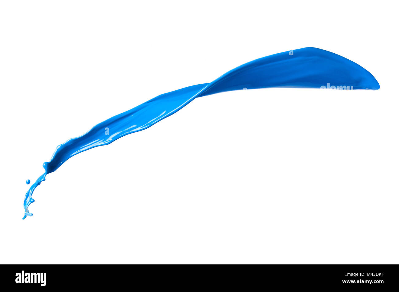 Blue paint splash isolated on white background Stock Photo - Alamy