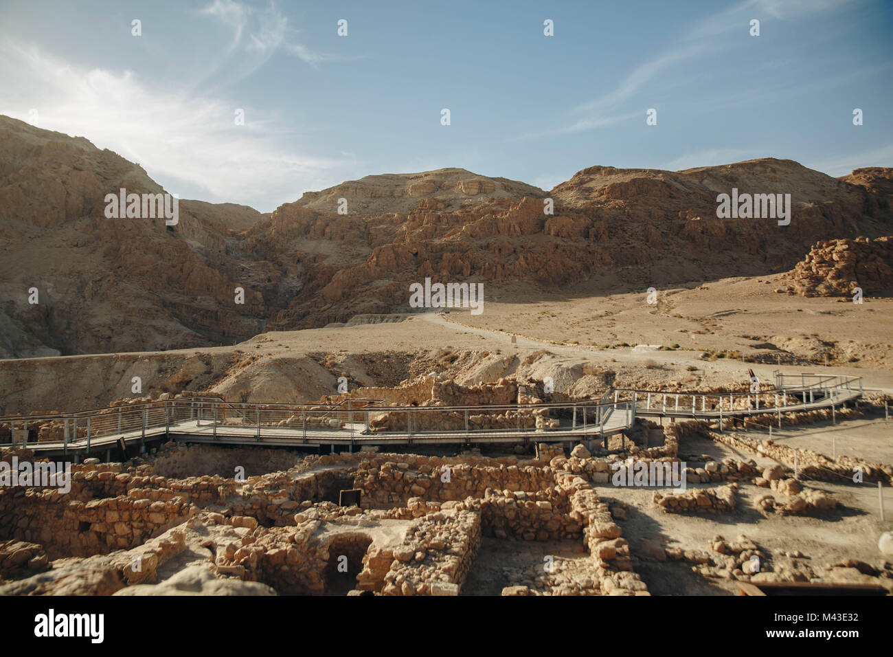 Qumran Dead Sea Scroll Archaeological Site Stock Photo