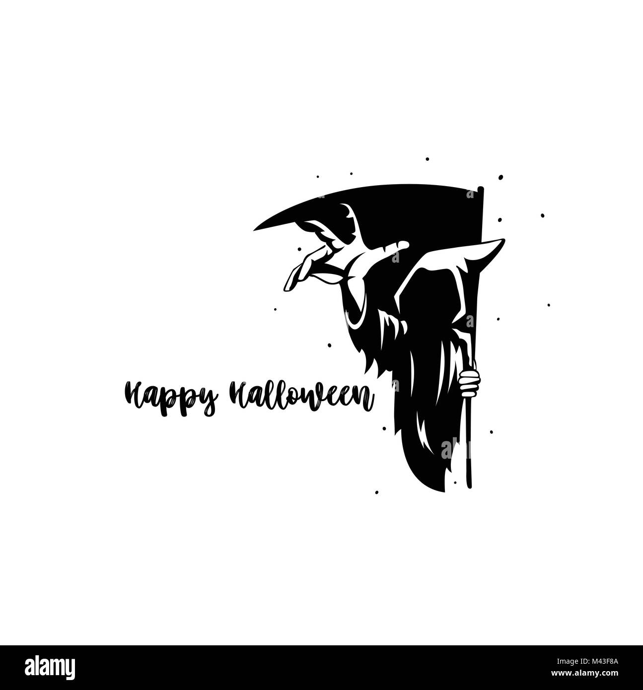 Happy halloween vector illustration. Stock Vector
