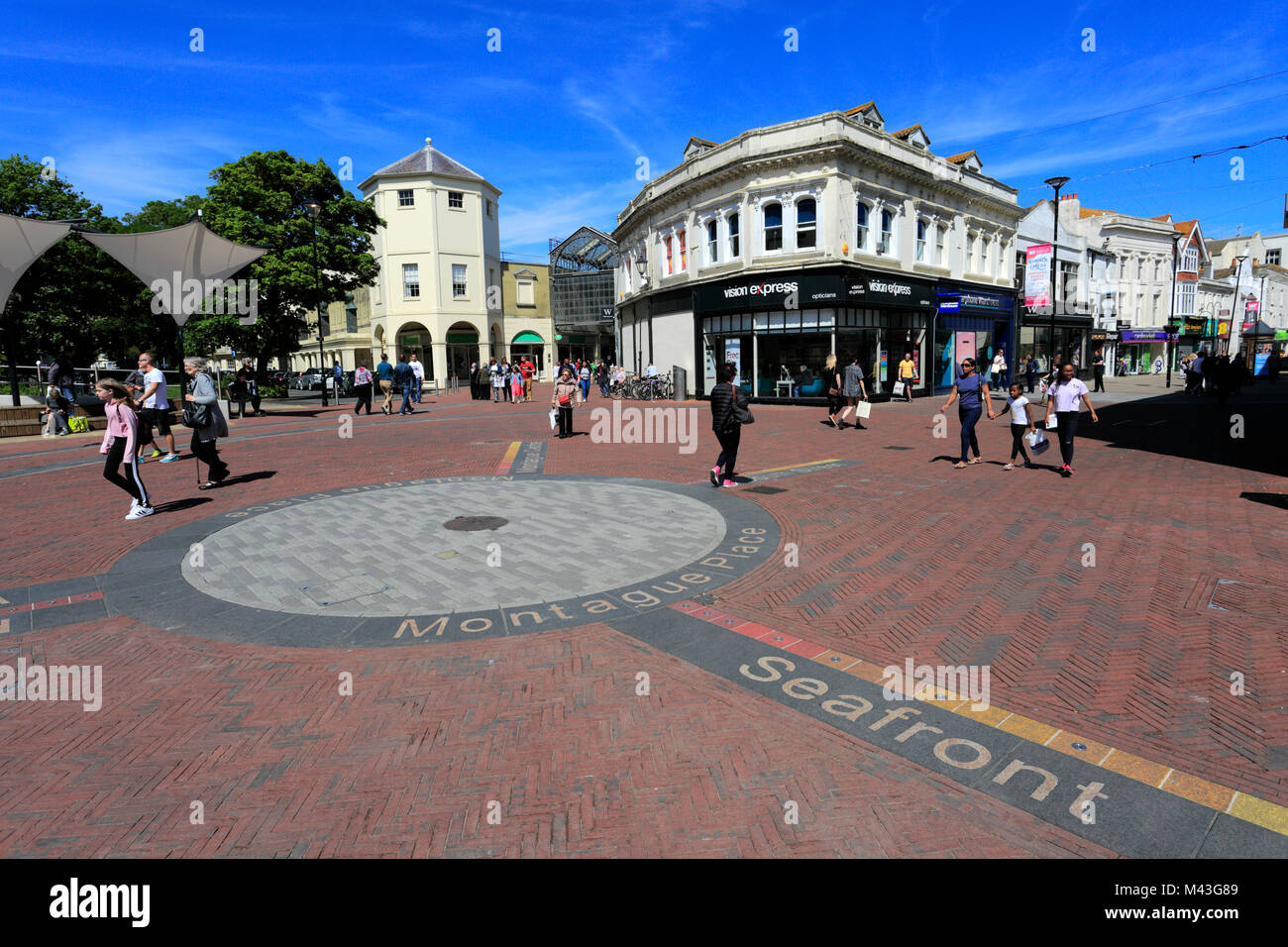 Summer, Montague Place, Worthing town centre, West Sussex County